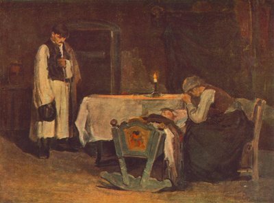 Beside the Cradle by Bela Endre